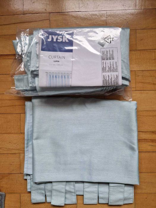 3 sztuki Zasłon Lupin Curtain 140x245 cm - turkusowe