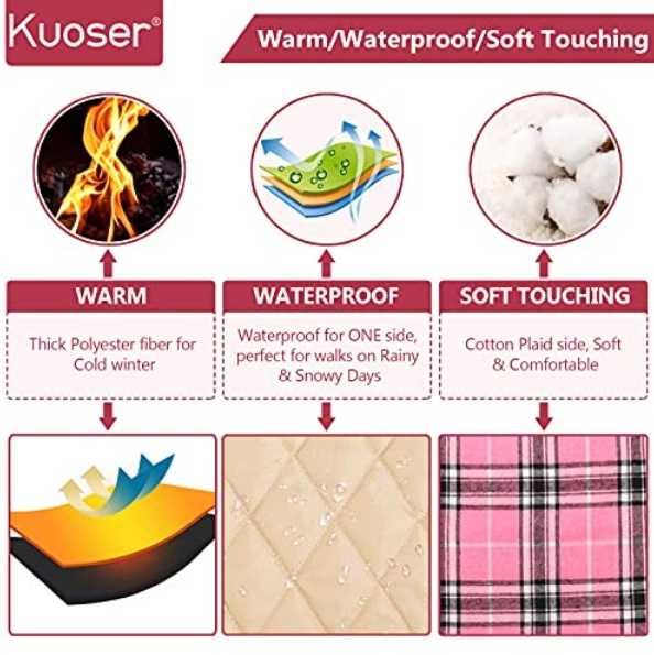 Kombinezon Kuoser Płaszcz zimowy dla psa, rozmiar L