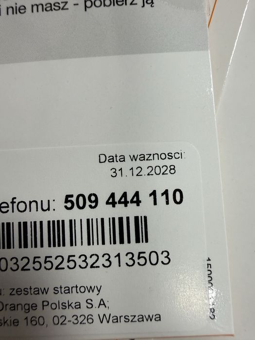 Zloty numer 509 444 ***