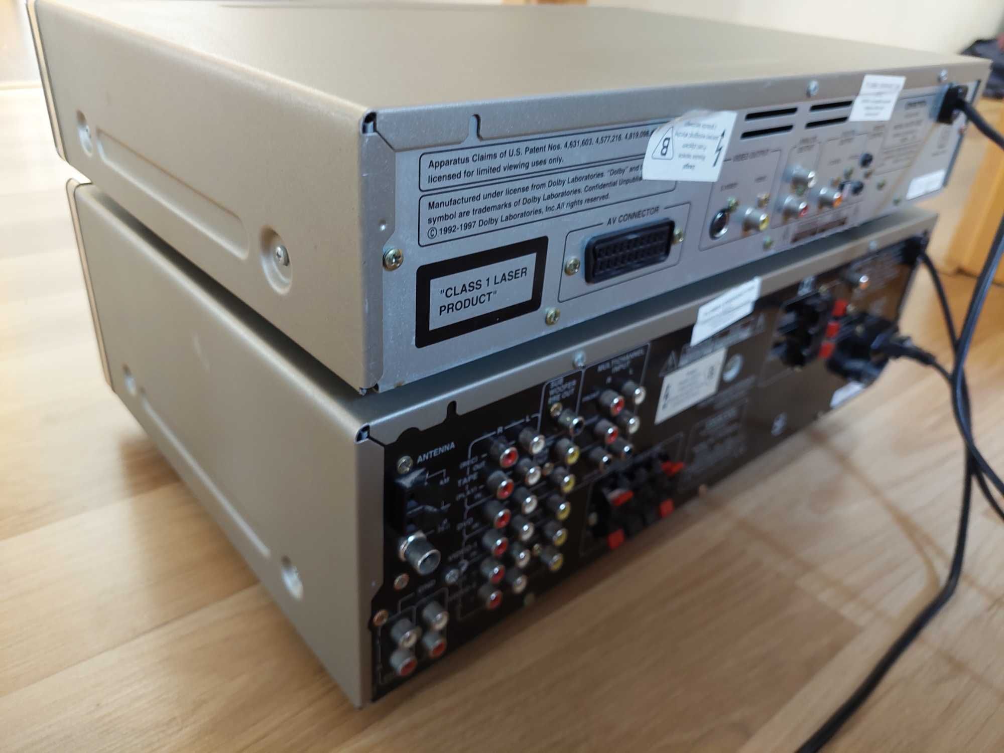 ONKYO odtwarzacz DVD(CD) DV-S525 + kontroler AUDIO/VIDEO TX-DS747