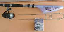 Cana de pesca e material
