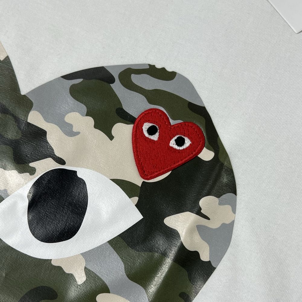 Футболка Play comme des garcons CDG ком де гарсон тішка y2k drill