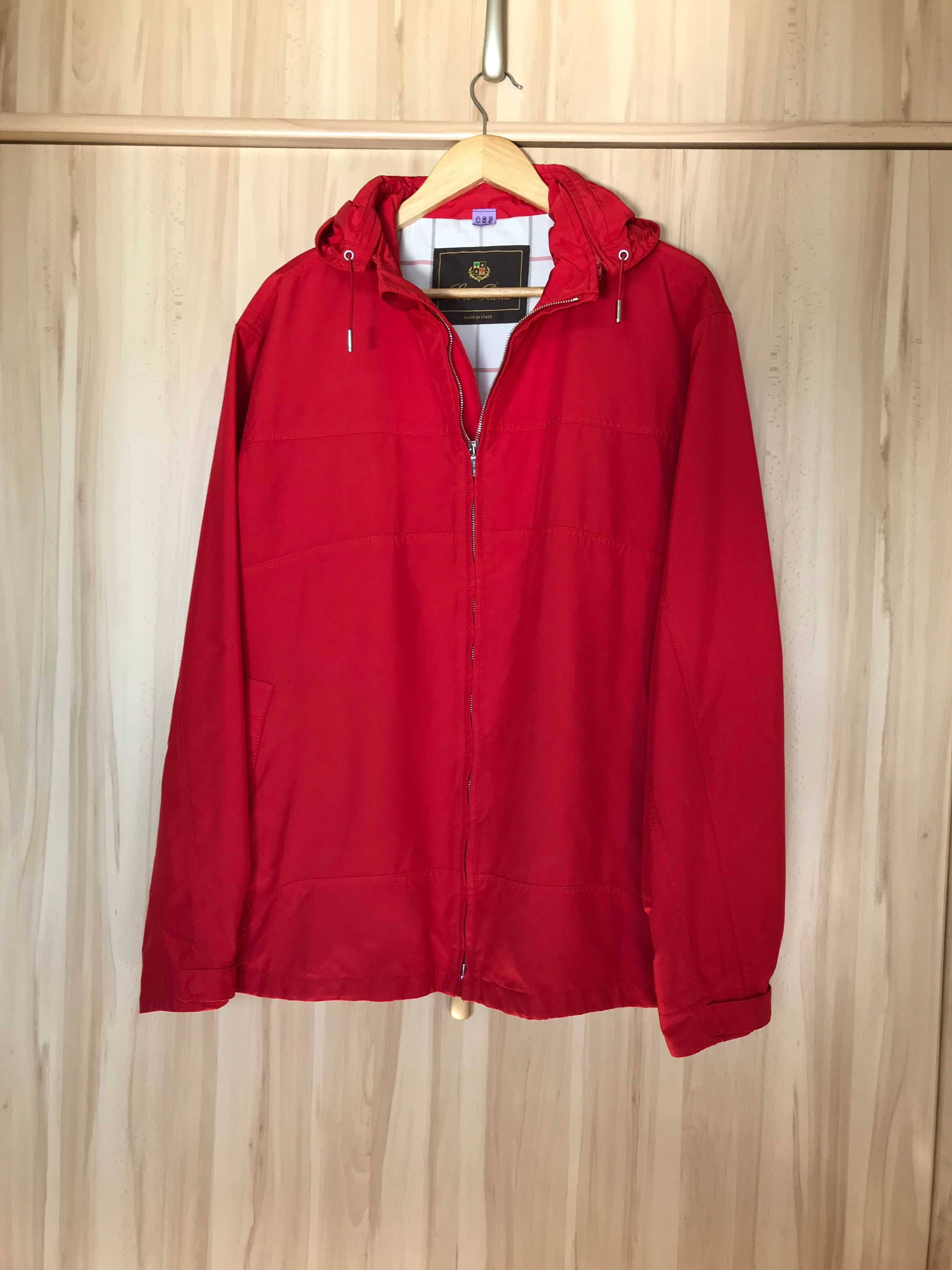 Męska czerwona kurtka techniczna Loro Piana Storm System r. XL