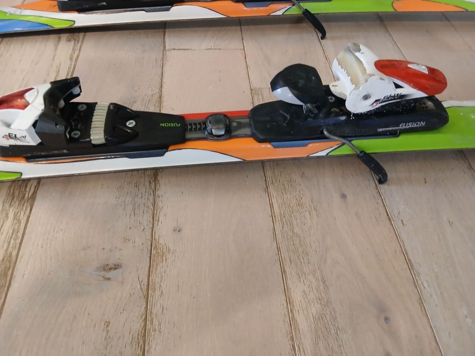 Narty damskie 150 cm z wiązaniami