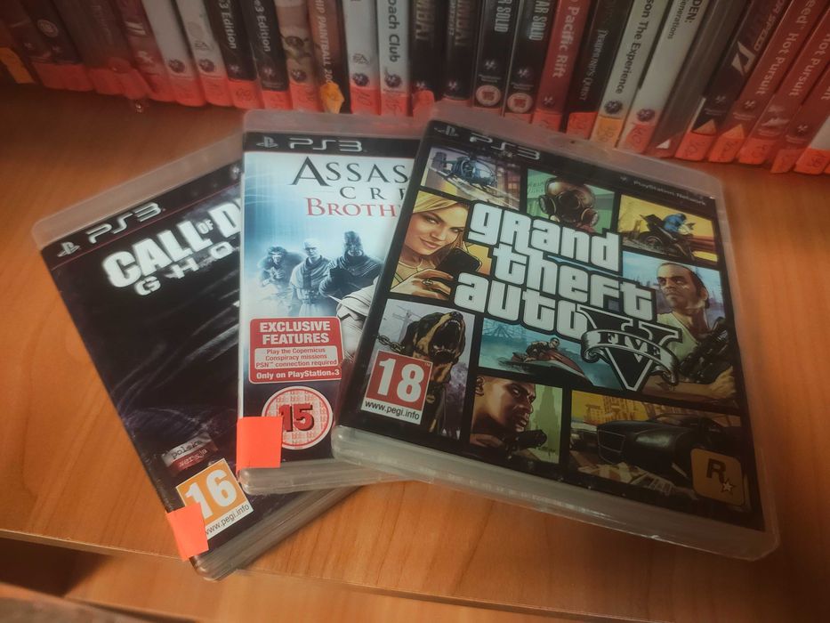 Zestaw Gier Gta 5, Ac Brotherhood, Call of duty ghost ps3