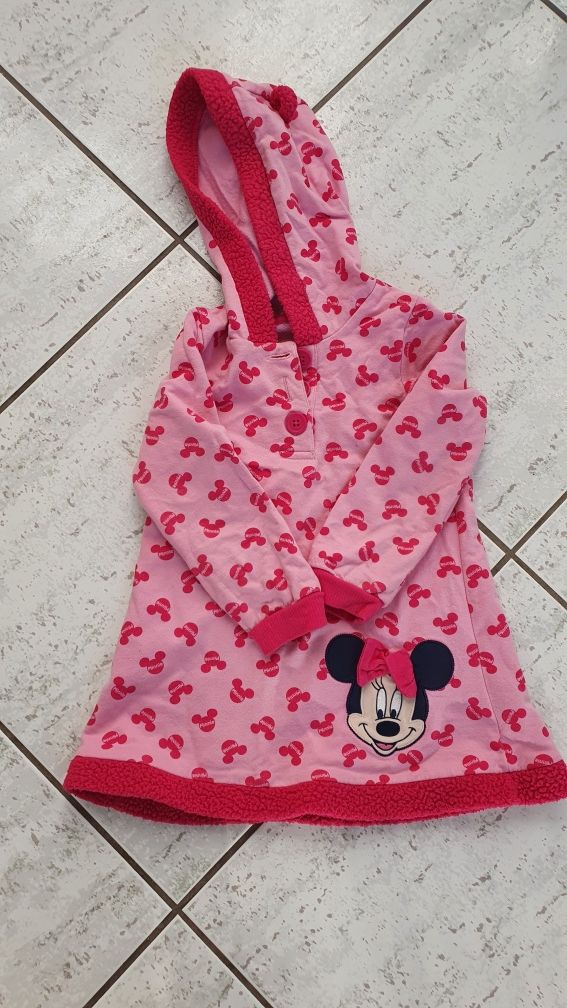 Sukienka tunika bluza Mickey Mouse Disney 18m-24miesiace ocieplana