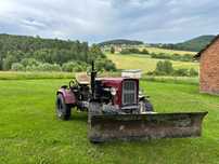 traktor SAM 4x4 PŁÓG, PODNIOŚNIK tył i przód