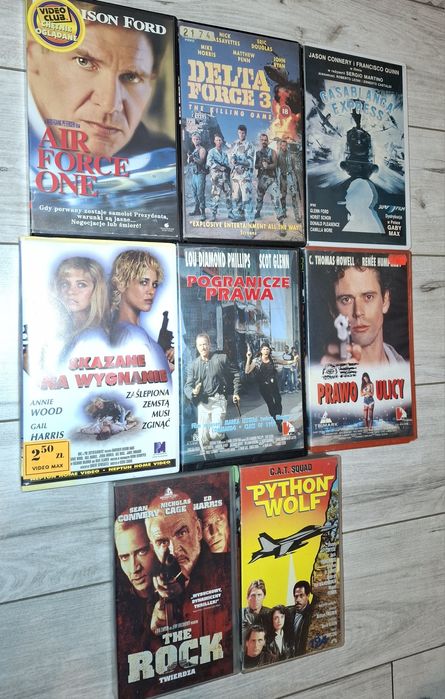 Zestaw kaset video VHS