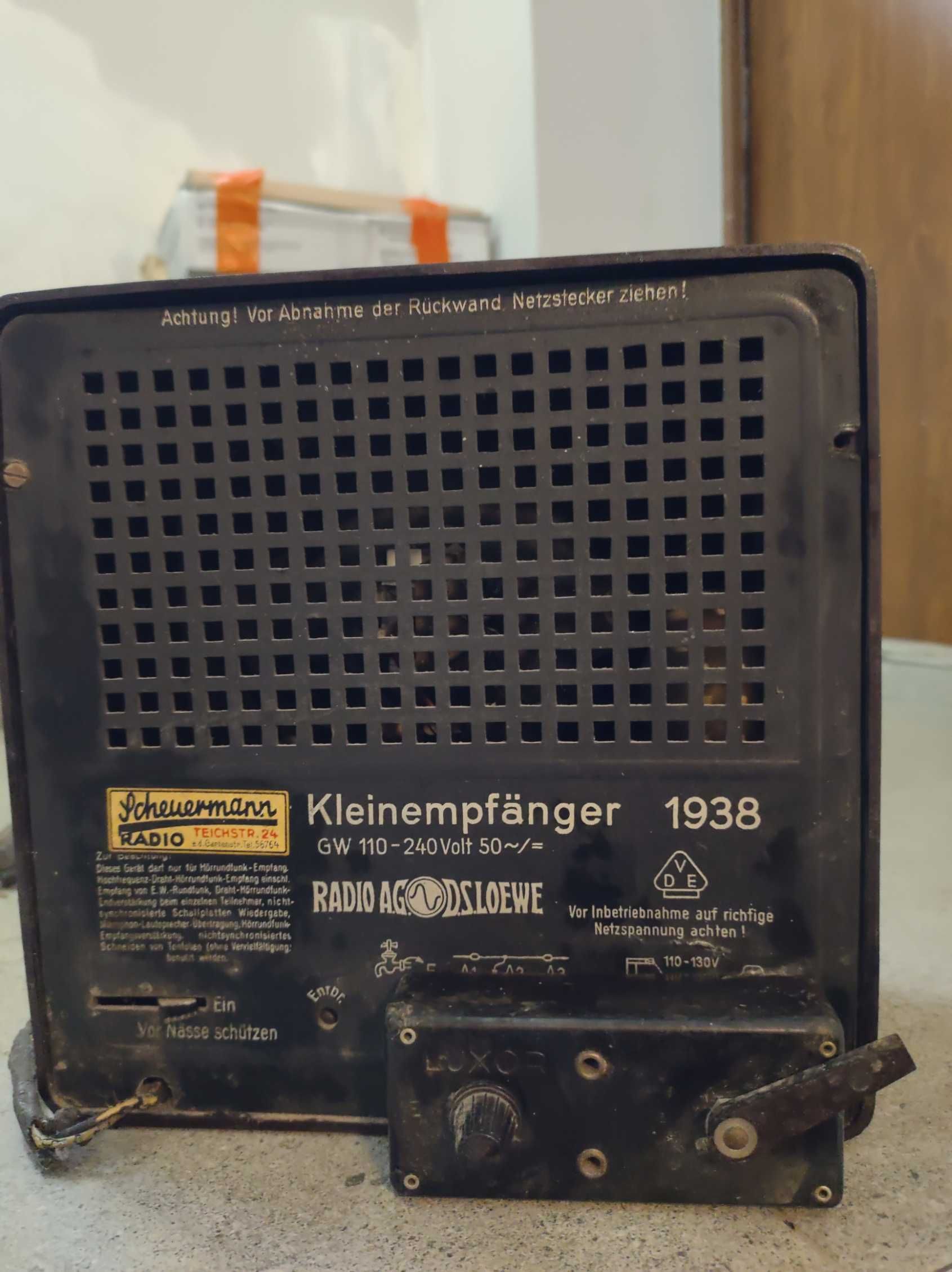 Kleinempfanger po niemiecki z 1938 roku