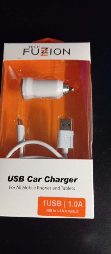 Carregador USB isqueiro carro com cabo