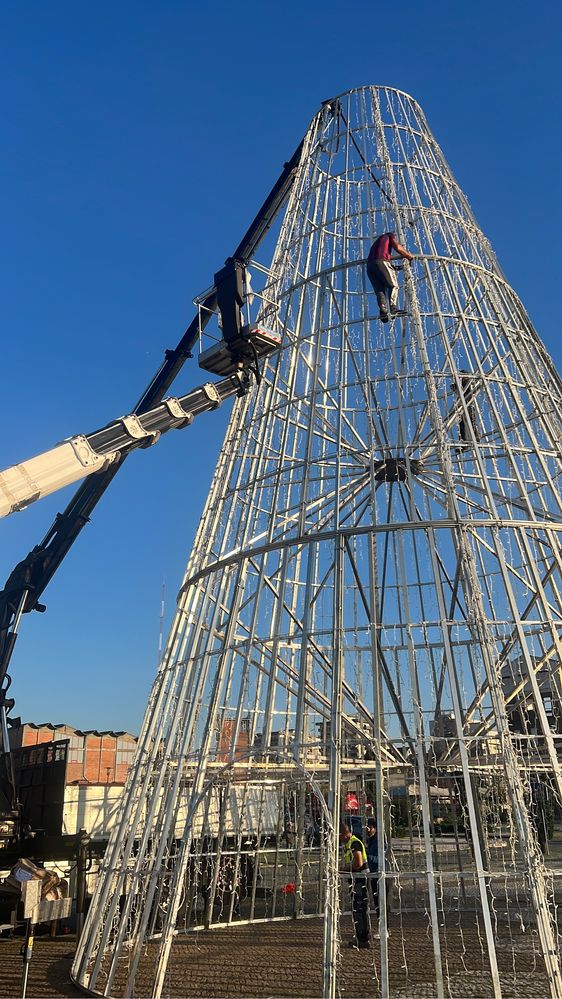 Plataforma elevatoria grua barquinha