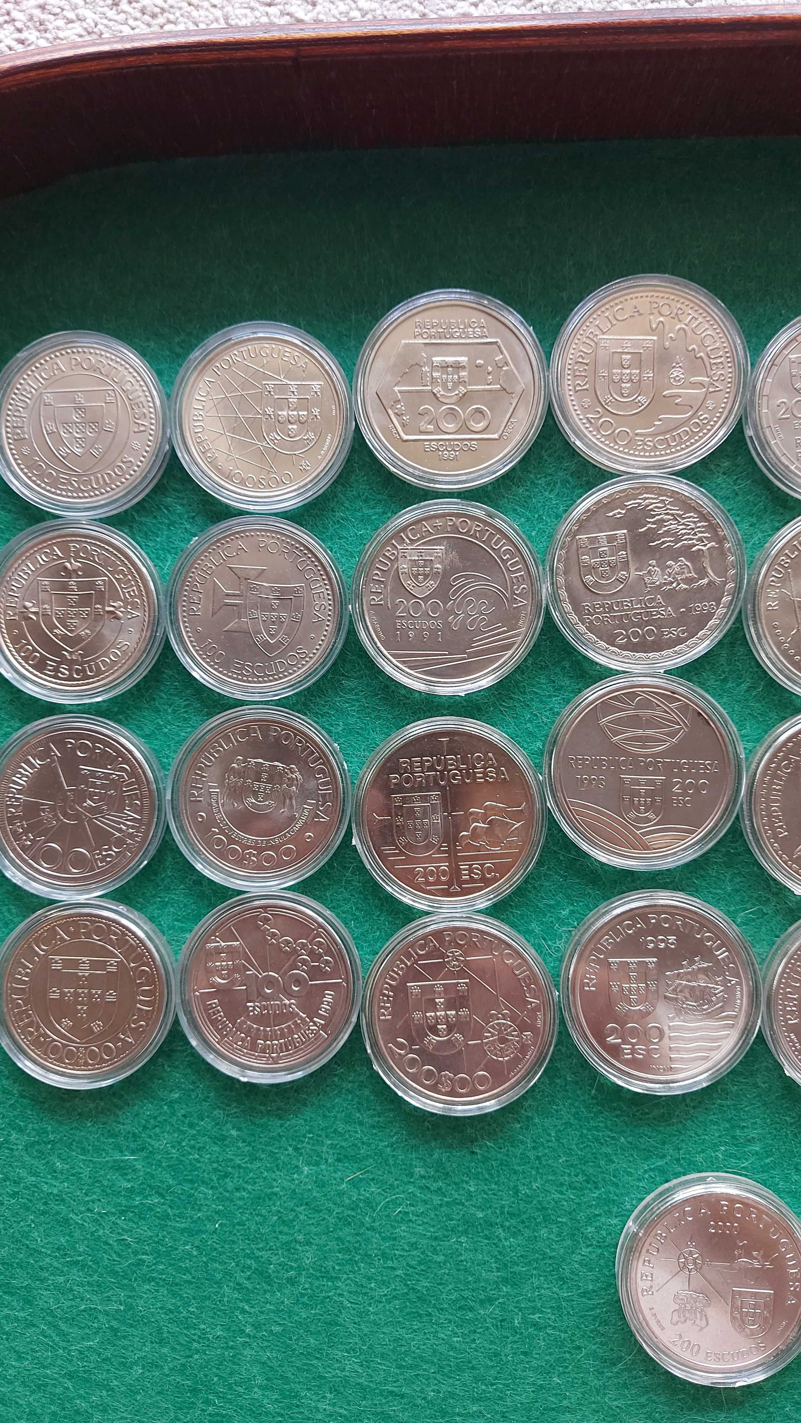 Coleção completa das 44 moedas comemorativas dos Descobrimentos