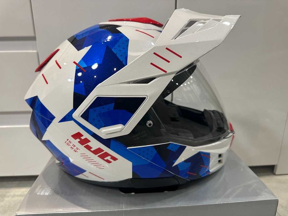 Kask motocyklowy HJC i80 nowy rozmiar L Roki biało-niebieski