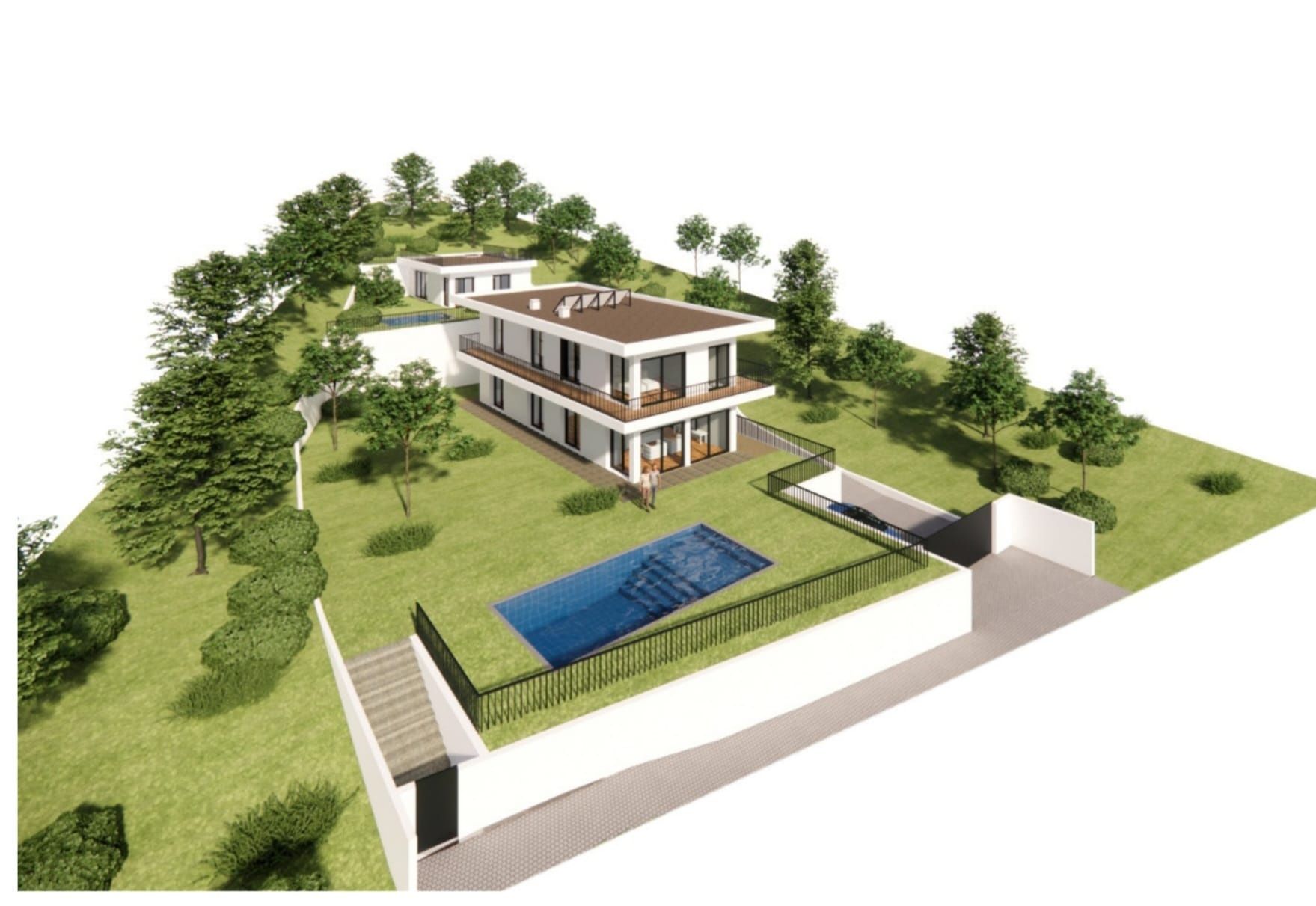 Projecto aprovado para Moradia Lago Azul - Castelo do Bode - com acess