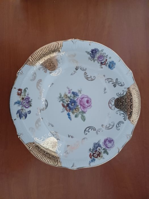 Prato floral em porcelana Artibus