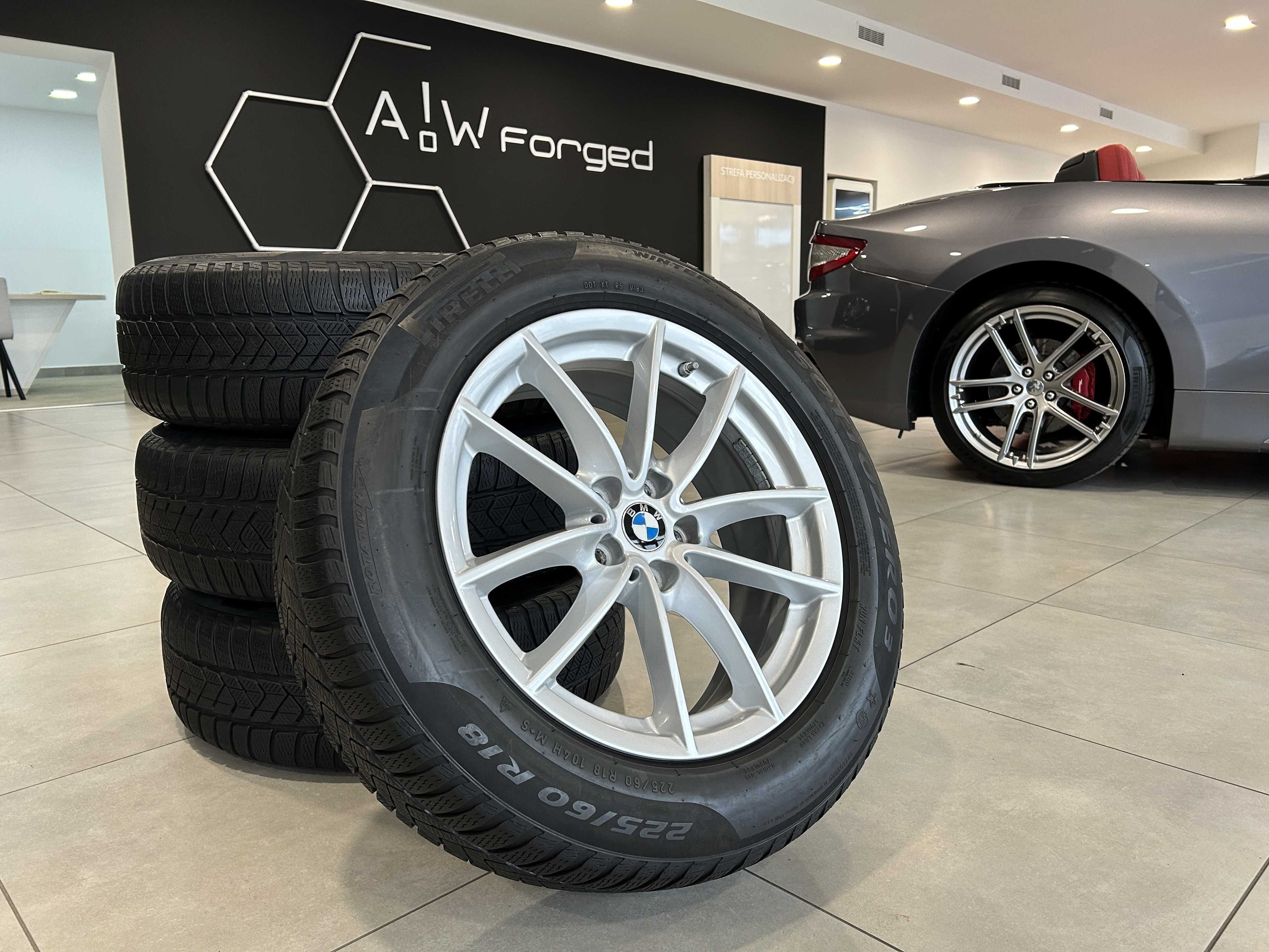 całe koła Felgi 18' BMW X3 X4 G01 G02 225/60R18 ZIMA Pirelli Runflat