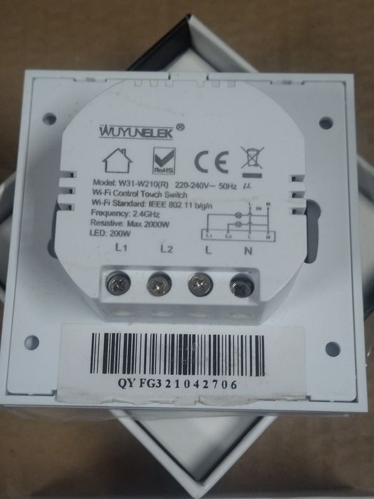 WlaczniK światła Smart wi-fi biały (V12*)