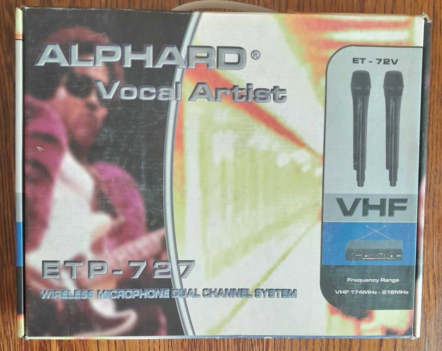 2 бездротових мікрофони Alphard etp-727 база
