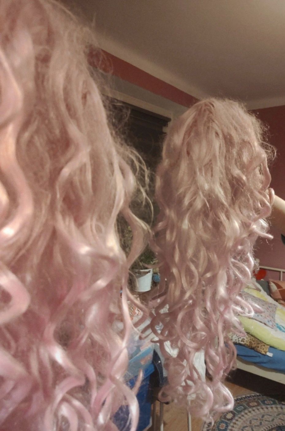 Peruka Wig różowy anime roz.uniwersalny