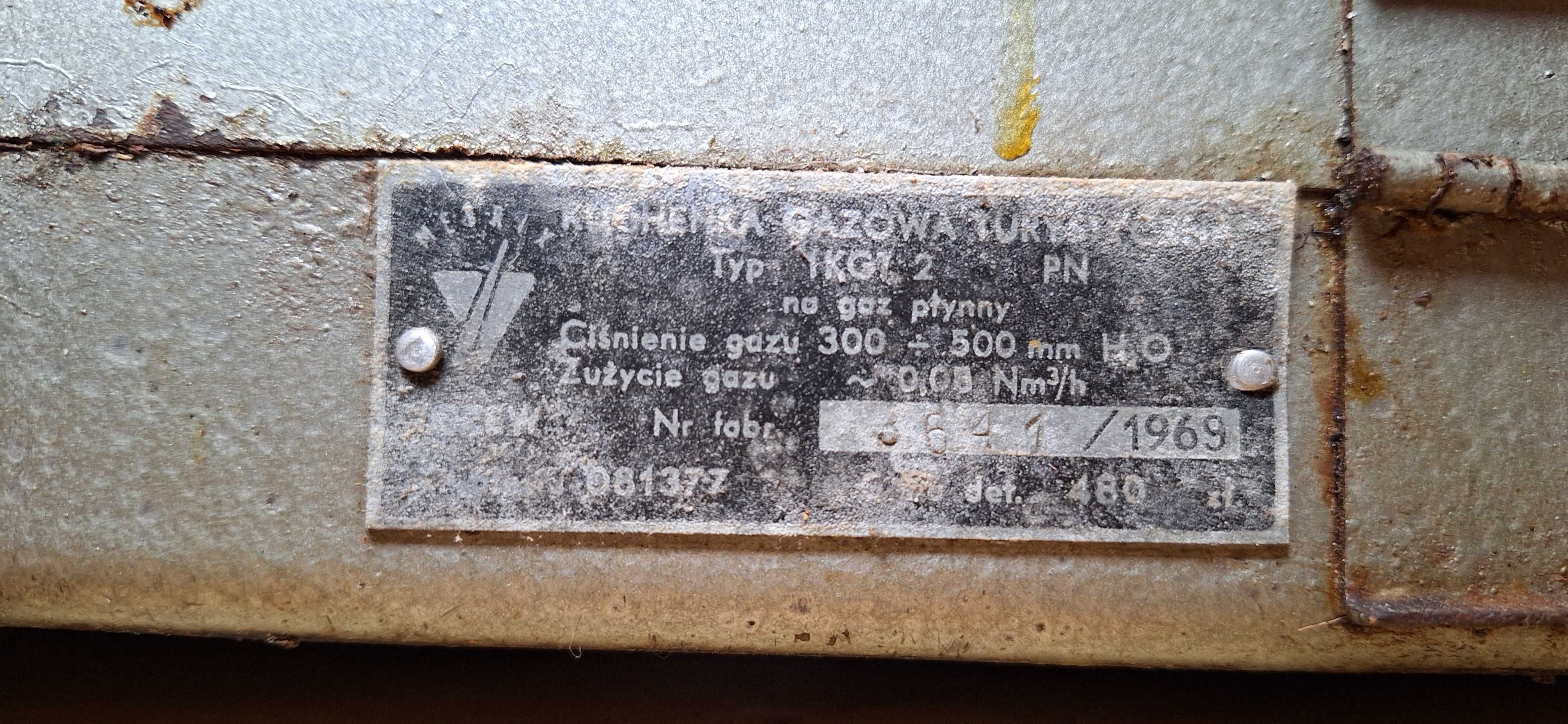 PRL kuchenka nastawna gazowa 2 palnikowa turystyczna Metrix Tczew 1969