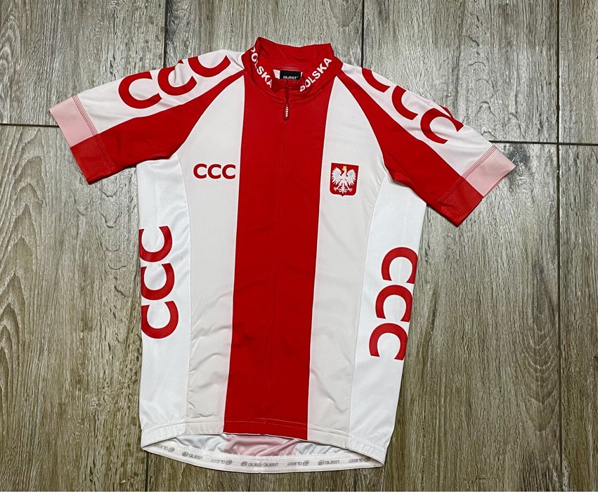 Unisex Koszulka Kolarska TEAM CCC Kadry Polski QUEST r. M