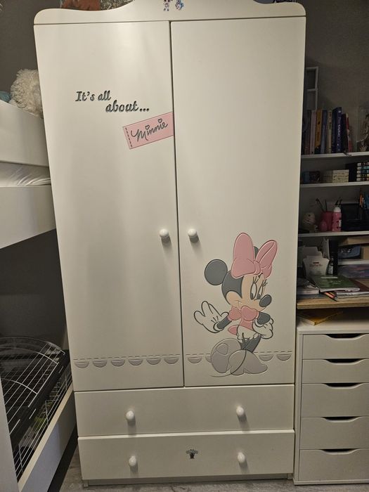Zestaw mebli Minnie meblik łóżko+ szafa