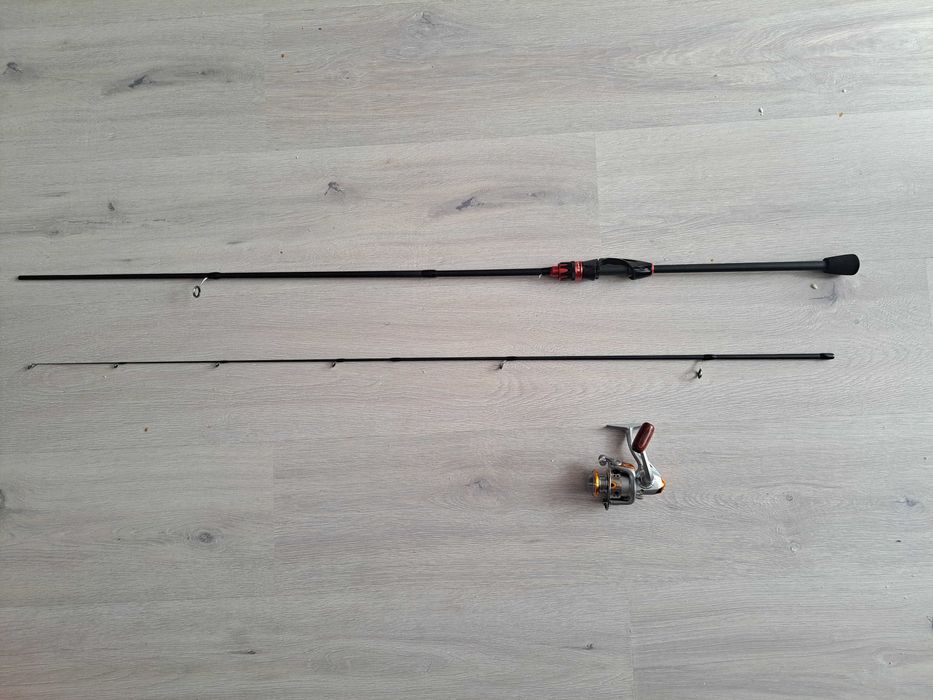 Wędka okoniowa z kołowrotkiem ultralight cw 0.5-5g 2.1m