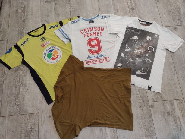 Koszulki, t-shirty chłopięce 4szt Umbro, Zara, H&M, Coolclub 158/164