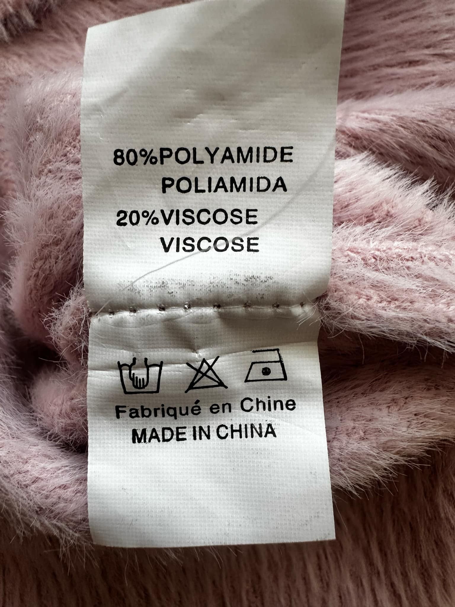 Piękny  i modny sweter jak ALPAKA różowy S L półgolf