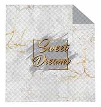 Narzuta 220x240 Sweet Dreams biała złota szara Bedspread
