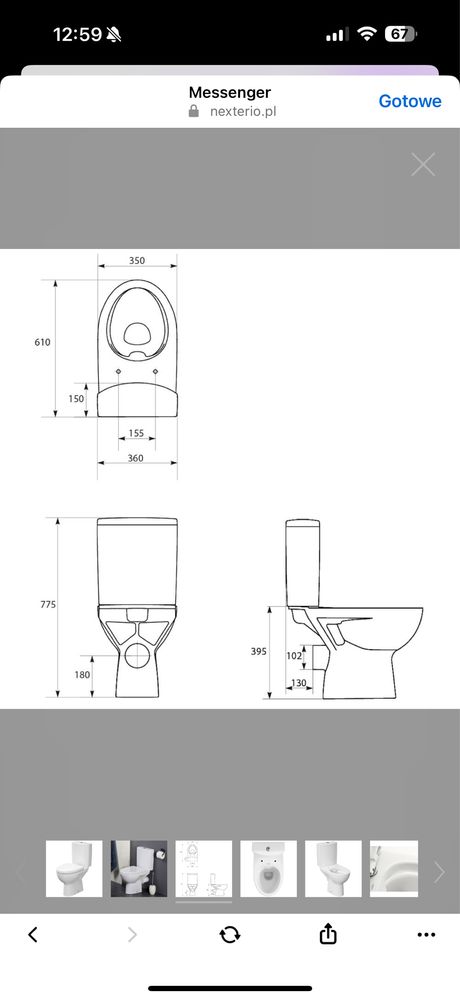 Kompakt WC Cersanit Clean On