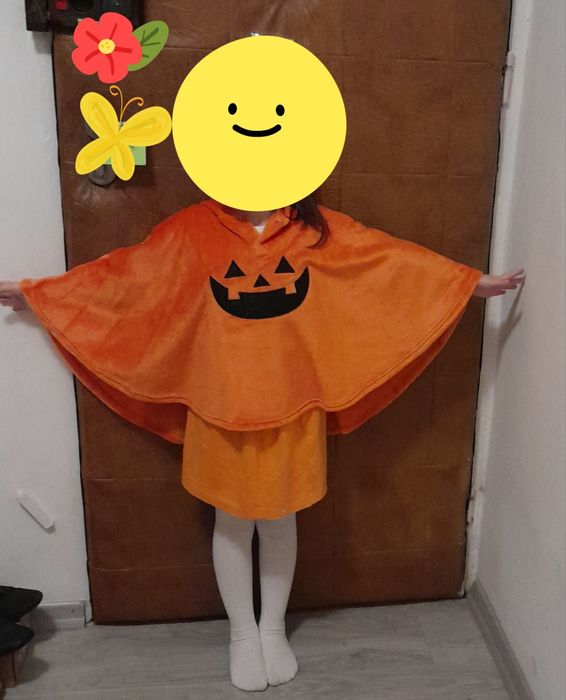 Peleryna Dynia na bal przebierańców