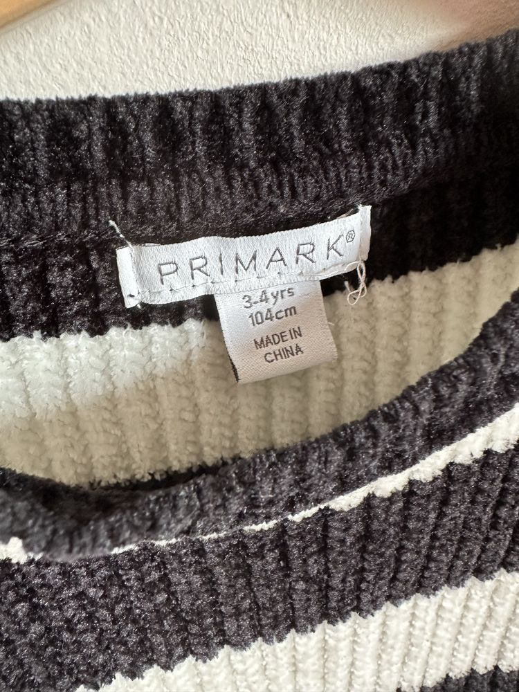 Sweterek w paski, Primark, 104