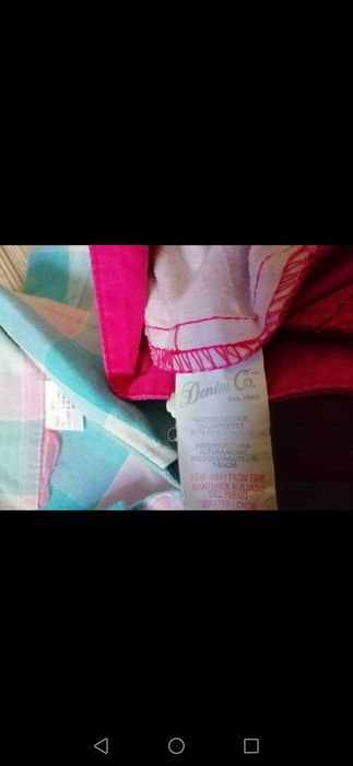 Denim spodnie plus koszula i bluzka 140 cm 10 lat