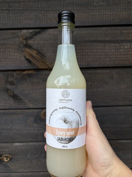 Naturalny ocet jablkowy, zdrowy, żywy ocet ! Najlepszy !