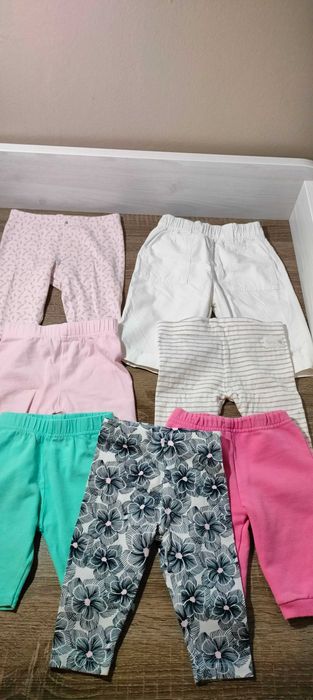 Spodnie spodenki noworodek zestaw 7 sztuk 56 / 62