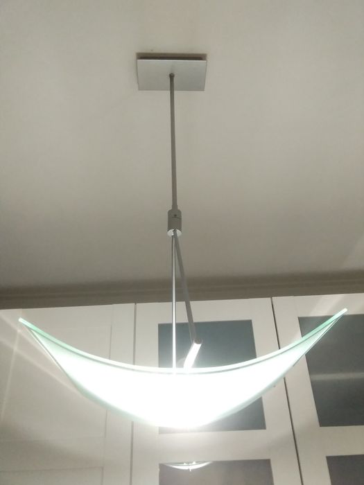 Vendo conjunto de candeeiros / Teto e pé prateado c/regulação lúmens