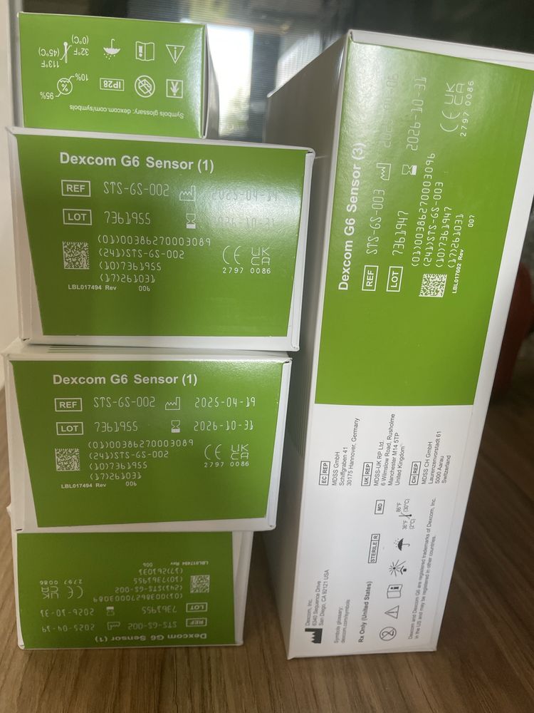 Dexcom g6 sensory i transmiter