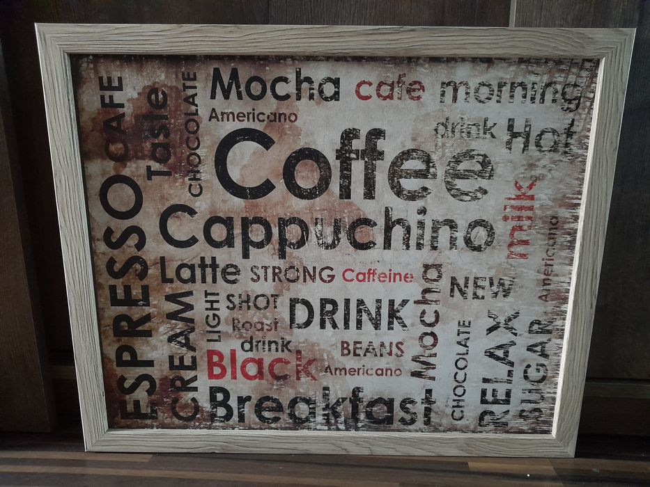 Zestaw 4 obrazów na ścianę w ramie