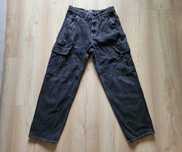 Czarne spodnie baggy CROPP jeans - W28 L32