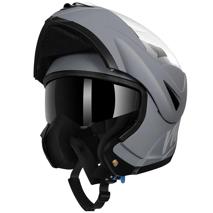 WESTT Torque X kask motocyklowy integralny flip-up ECE szary M 57-58cm
