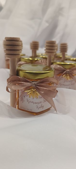 Personalizowane podziękowania w formie mini miodków