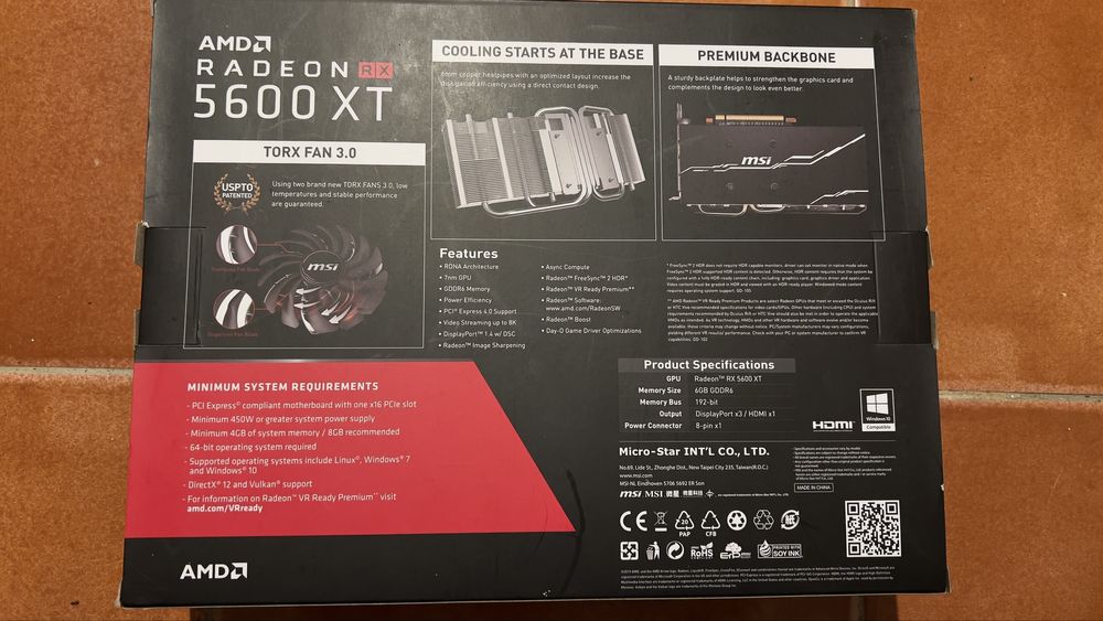 Placa Gráfica AMD Radeon RX 5600 XT 6GB GDDR6