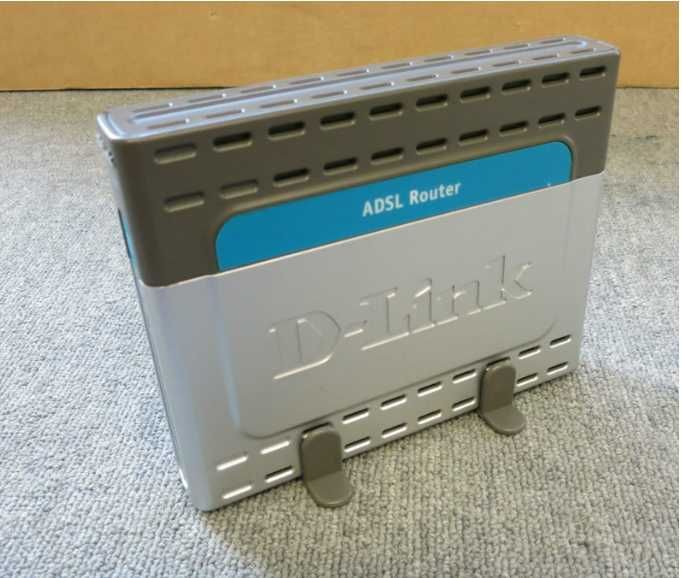 D-Link router adsl sprawny z zasilaczem i kablami 2m x 3