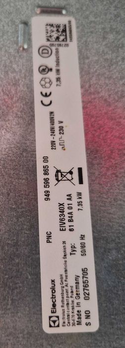 Płyta indukcyjna Elektrolux EIV6340X