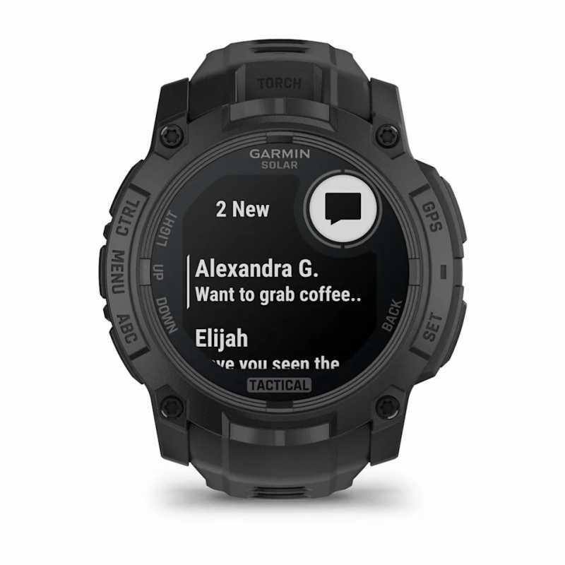 Смарт-годинник Garmin Instinct 3 50 mm Solar Tactical Edition Black