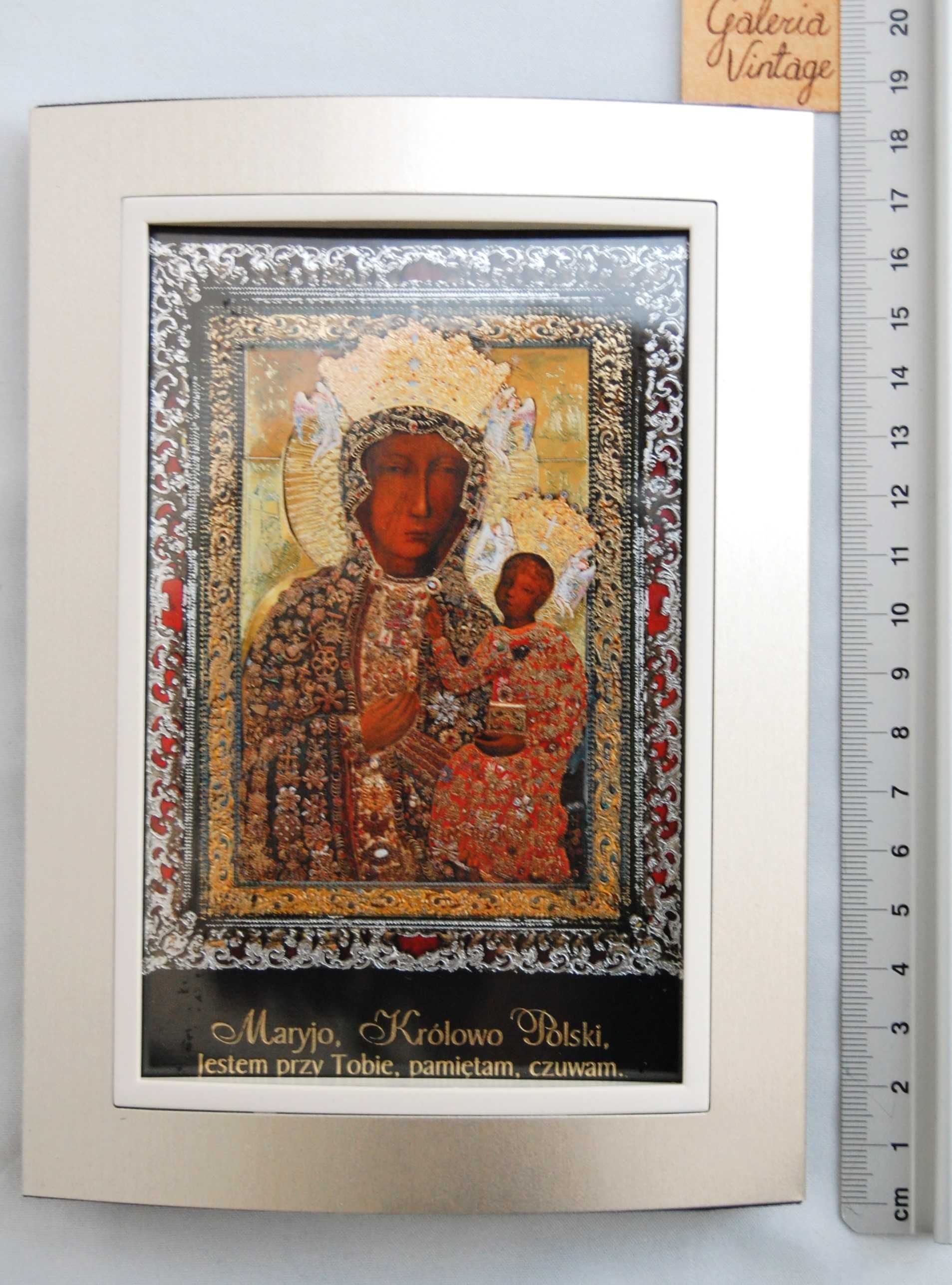 Matka Boża Częstochowska, Maryja, obrazek w ramce 18 x 13 cm