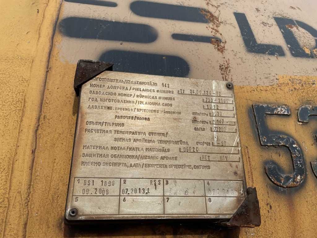 Stalowy zbiornik poziomy 73m3