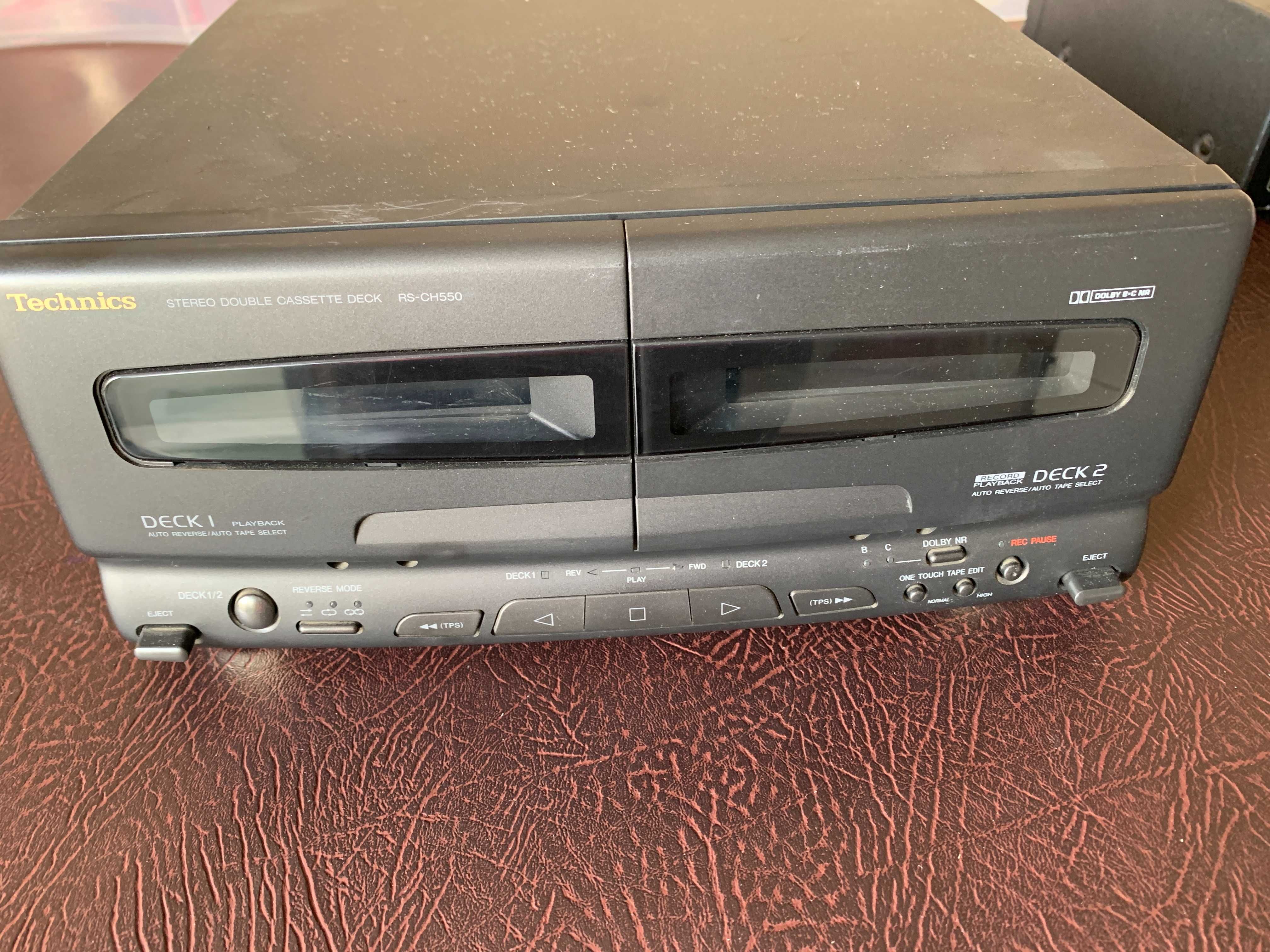 CD, Cassetes, Radio e Amplificador Technics  e 2 Colunas SC-CH655