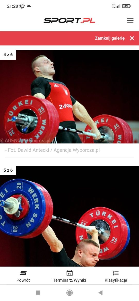 SZTANGA WERKSAN IWF Competition Gryf Olimpijski Zawodniczy